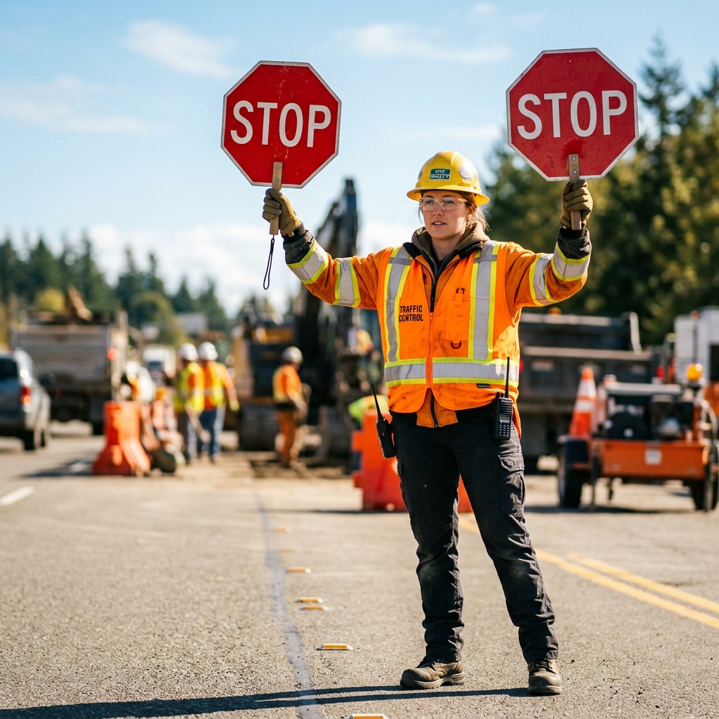 Traffic Control Flagging
